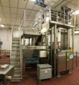 BULK BID LOT #77 TO LOT #80 - 2010 Triangle Linear Scale with 2-Head Bowl/Tray Loading System,