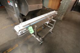 Aprox. 6 ft. L x 6-1/2Â W S/S Product Conveyor System with Intralox Belt with 5-3/4? Flights, Â½ hp