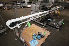 Spantech Aprox. 178Â L x 6Â W S/S Portable Conveyor with 11-1/2Â W Spacing Between Flights