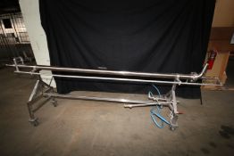 Rossi & Catelli Aprox. 10 ft. 7Â L S/S Tubular Heat Exchanger, Model SA T-1834, S/N 3780 with 1-1/