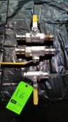 (3) S/S Ball Valves, (2) 1 1/2