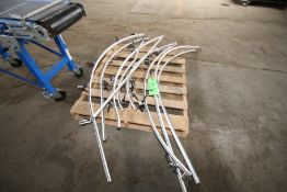 (8) Pcs. Assorted Teflon Lined S/S Conveyor Rails - All Turns
