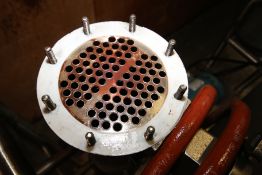 Aprox. 19Â H x 5Â W S/S Portable Shell and Tube Heat Exchanger with 1-1/2Â Connectors,