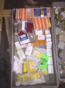 Lot of 40 pieces of various size fork lift heavy duty cable plugs (some never used)