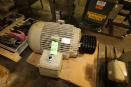 GE 60 hp Motor, Frame 404T, 1190 RPM, 460 V, 3 Phase (LOCATED IN IOWA, RIGGING INCLUDED WITH SALE