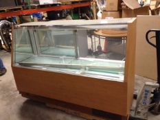 Brown Refrigerated Display Case, Compelt with Lighting and (2) Glass Shelves (Located in Connectic