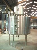 2010 Walker 1,000 Gallon Jacketed Mixing Tank, 304 SS Stainless Steel Construction, Lee Turbo Shear