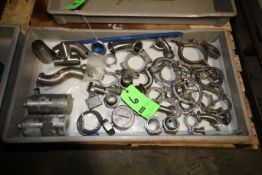 Miscellaneous S/S Fittings including Clamp and Weld-Type Elbows, T's with Assorted 2