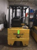 Caterpillar Electric Forklift Truck (unit 55) Model #P157-3GA, Serial #FN316868 side shift  -
