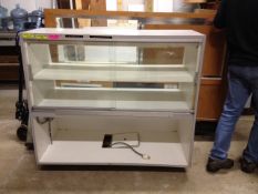 Display Case Used for Fudge, Complete with Lights, Corian Shelfs, Sliding Glass Doors, Dimensi