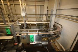 Custom Metal Designs Aprox. 74 ft. L Overhead S/S Product Conveyor System with 3-1/4