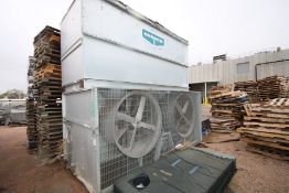 Evapco 2-Fan Ammonia Condenser, Model PMCB210, S/N W006598 with Mounted Circulating Pump