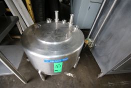 2001 Process Systems 35 Gal. Hinged Lid S/S CIP Balance Tank, Model ATMOS, S/N 11164301 (Tank