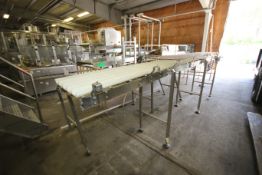 (3) Sections Garvey S/S Product Conveyor includes Straight Sections, SEW Drive, Adjustable Rails,