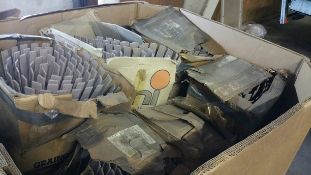Tote with Mostly New Rolls of Plastic Conveyor Chain, Sizes include 4.5