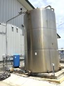 10,000 Gallon S/S Silo, S/S Interior and Exterior, Side Manhole, 10' 6