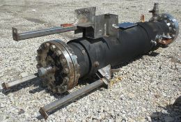 2005 Superior Fabricators Single Pass Heat Exchanger, 42 Square Feet, 316L S/S, Vertical. 14-7/8’’