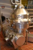 De Laval Model MRPX-314 TGV-74C All S/S CIP Separator, s/n 2922820, w/Starter, Control Panel, &