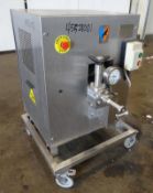 Niro Soavi Homogenizer, Type NS1003H, 304 S/S, Approximate Working Capacity 79 Gallons Per Hour at 2