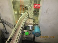 Crossover Straight Conveyor Box 3' Long, 3 Lanes Wide with 2HP Motor, 480V