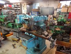 Herko Vertical Milling Machine, 3 HP,Â Model# SM1,Â Serial# SF8032053 Â  Â