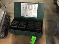 Mobile 4-Shelf Toolbox with Contents, Contents Include Nuts and Bolts, Chain, and Part Holders