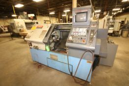 Mazak CNC Lathe, Series Quick Turn 20 H-P UNIV, S/N 120246 with Mazatrol T Plus Digital Read-Out