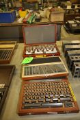 Assorted Mitutoyo Gauge Block Sets, Code #516-301-22, Set #B33-81-1F/A, GRADE 1, S/N .0003721