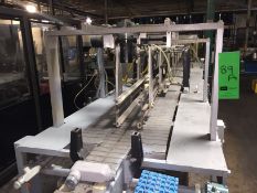 Climax Packing Machiners Laner Drop Case Packer with two pallets of shoots for different size