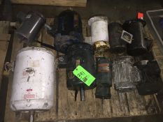 Lot of 10 pieces Motors Ranging to 10HP (LOCATED IN IOWA, FOB INCLUDED WITH SALE PRICE, ADDITIONAL