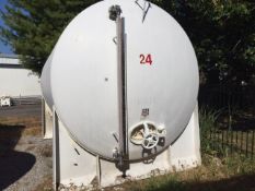 Approx 5,000 Gallon Sugar Tank, Top Manway, Top Sight Level Tube, Last Used for Liquid Sugar