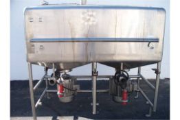 Norman 400 gallon Likwifier with Twin V Bottom & Twin 15 HP motors 230/460 Volt 2-1/2”