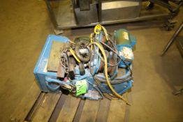 Lift Tech Shaw Box 4,000 lb. 2 hp Tractor Driven Hoist, Model 80L02020SI4, S/N 00B14887, 460 V, 3