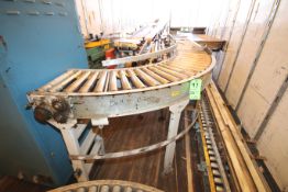 6-Sections HK Systems and Hytrol Power Roller Conveyor with Aprox. 6 ft. 5