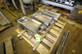 3-Station S/S Vibratory Ingredient Feeder with Each Station Aprox. 17