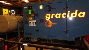 2008 SDMO Type J80U Generator With John Deere Diesel Engine, S/N J80U08009288, 1800 RPM, 97.5 KVA,