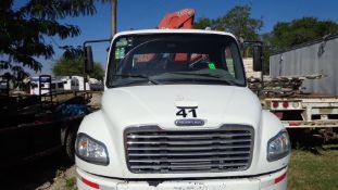 2008 Freightliner Single Cab Stake Bed Truck, Model M2-106-36.22K, Mercedes M2 Diesel Engine, Behind