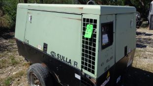 Sullair Portable Compressor, Model 375 CAT EXP, S/N CS-007 / 200809030066, Rated Cap 375 CFM @ 100