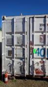 20' Steel Container, Double Door, Sold with Contents