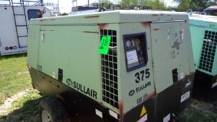 Sullair Portable Compressor, S/N CS-018 / 200809020031, Model 375, CAT Diesel Engine