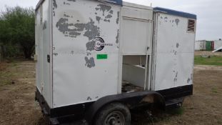 Tandem Axle Trailer Previously Utilized As Portable Bathrooms