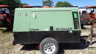 Sullair Portable Compressor, Model 375 HH JD3, S/N CS-002 / 200810230153, Rated 375 CFM @ 200