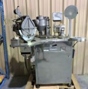 Elanco capsule filler, type 8, stainless steel enclosure, on Base with Vacuum Pump, Skid is not