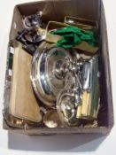 Quantity of silver plate including flatw