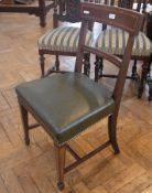 Set of four early 20th century mahogany