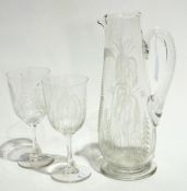 Late 19th century lemonade set viz:- tap