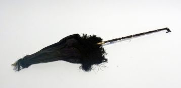 Victorian parasol with carved folding wo