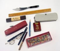 Parker black fountain pen, boxed, other