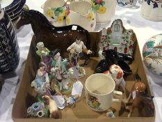 Large Beswick horse, smaller foal, sundr