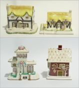 Four Coalport reproduction pastille burn